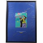 Multi-Signed 1988 Doug Sanders Kingwood Celebrity Classic Matted Poster JSA ALOA