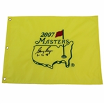 Gary Player Signed 2007 Masters Embroidered Flag with Years Won JSA ALOA