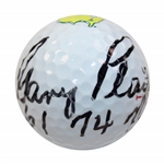 Gary Player Signed Strata Masters Logo Golf Ball with Years Won JSA ALOA