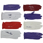 Langer, Seve, Faldo & Five (5) other Masters Champions Signed Golf Gloves JSA ALOA
