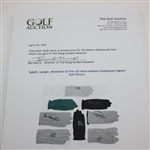 Spieth, Langer, Mickelson & Five (5) other Masters Champions Signed Golf Gloves JSA ALOA