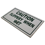 Official 'Caution Slippery When Wet' Wood Sign from c.1980's Masters Tournament