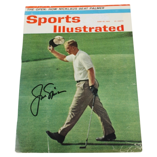Jack Nicklaus Signed 1962 Sports Illustrated U.S. Open Preview Magazine Cover JSA ALOA