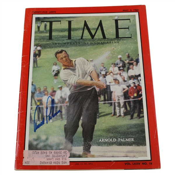 Arnold Palmer Signed 1960 Time Magazine JSA ALOA