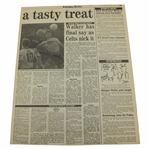 Arnold Palmer Signed 1995 Open Farewell Newspaper Page JSA ALOA