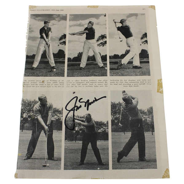 Jack Nicklaus Signed 1966 Magazine Page JSA ALOA