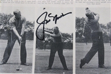 Jack Nicklaus Signed 1966 Magazine Page JSA ALOA