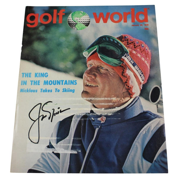 Jack Nicklaus Signed Golf World Cover JSA ALOA