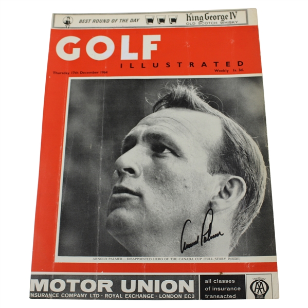 Arnold Palmer Signed 1964 Golf Illustrated Cover JSA ALOA