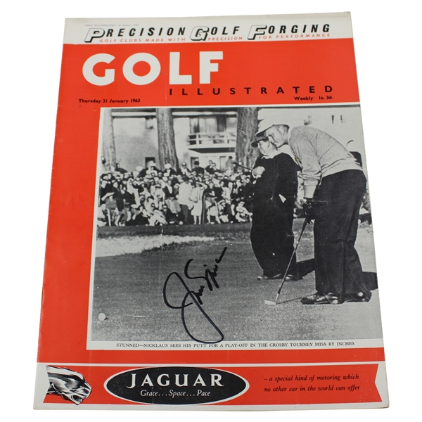 Jack Nicklaus Signed 1963 Golf Illustrated JSA ALOA