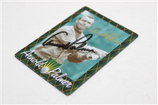 Arnold Palmer Signed Metallic Golf Card JSA ALOA