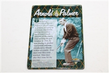 Arnold Palmer Signed Metallic Golf Card JSA ALOA