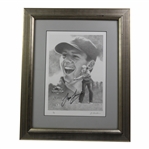 Sergio Garcia Signed 2001 Limited Edition 1/50 Timber Lodge Steakhouse Framed Drawing JSA ALOA