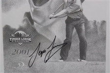 Sergio Garcia Signed 2001 Limited Edition 1/50 Timber Lodge Steakhouse Framed Drawing JSA ALOA