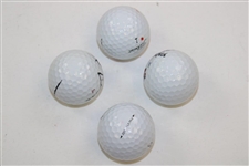 Hamilton, Kucher, Poulter & Donald Signed Personal Used Golf Balls JSA ALOA