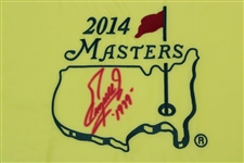 Fuzzy Zoeller Signed 2014 Masters Embroidered Flag with '1979' JSA ALOA
