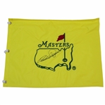 Bernhard Langer Signed Undated Masters Embroidered Flag JSA ALOA