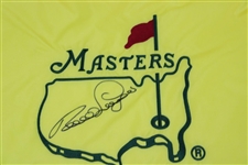 Bernhard Langer Signed Undated Masters Embroidered Flag JSA ALOA
