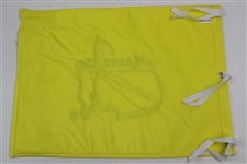 Bernhard Langer Signed Undated Masters Embroidered Flag JSA ALOA