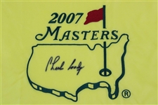 Charles Coody Signed 2007 Masters Embroidered Flag JSA ALOA
