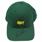 Arnold Palmer Signed Masters Tournament Official Green Caddy Hat JSA ALOA