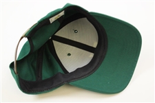 Arnold Palmer Signed Masters Tournament Official Green Caddy Hat JSA ALOA