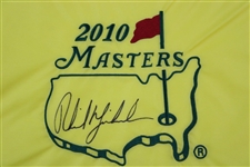 Phil Mickelson Signed 2010 Masters Embroidered Flag JSA ALOA