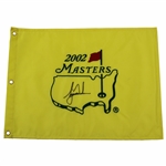 Tiger Woods Signed 2002 Masters Embroidered Flag JSA ALOA