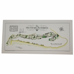 Tiger Woods Signed St Andrews Old Course Layout Print by Alister Mackenzie JSA ALOA