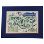 2006 Ryder Cup Team Europe Signed The K Club Matted Print JSA ALOA