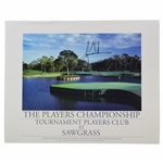 Tiger Woods Signed The Players at TPC Sawgrass 17th Hole Ltd Ed Poster JSA ALOA