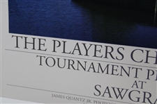 Tiger Woods Signed The Players at TPC Sawgrass 17th Hole Ltd Ed Poster JSA ALOA