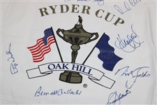Colin Montgomerie's 1995 Ryder Cup at Oak Hill Team Europe Signed Caddy Bib JSA ALOA