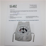 Colin Montgomerie's 1995 Ryder Cup at Oak Hill Team Europe Signed Caddy Bib JSA ALOA