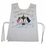 Colin Montgomeries 2004 Ryder Cup at Oakland Hills Team Europe Signed Caddy Bib JSA ALOA
