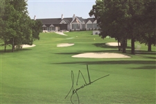 Tiger Woods Signed 2007 PGA Championship at Southern Hills CC Poster JSA ALOA