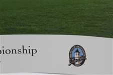 Tiger Woods Signed 2007 PGA Championship at Southern Hills CC Poster JSA ALOA