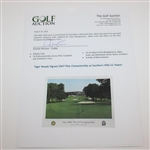 Tiger Woods Signed 2007 PGA Championship at Southern Hills CC Poster JSA ALOA