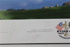 2004 Ryder Cup at Oakland Hills Team Europe Signed Ltd Ed Baxter A/P Poster JSA ALOA