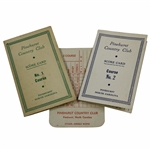 Vintage Pinehurst Country Club Course No. 1, No. 2, & No. 3 Official Scorecards