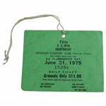 1975 US Open at Medinah Country Club Ticket #15294
