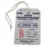 1964 US Open at Congressional Country Club Ticket #1040