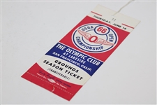1966 US Open at Olympic Club Unused Ticket Low #11