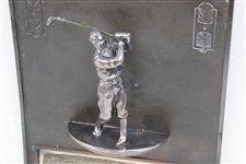 Vintage 2nd Annual Chippewa Club Yonkers Tournament Trophy Plaque Won by Maurice S. Marabon