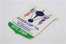 1979 Ryder Cup Matches at The Greenbrier G.C. Hotel Staff Badge