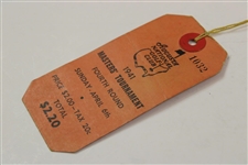 1941 Masters Tournament Final Rd Sunday Ticket #1032 w/Original String