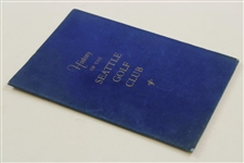 1959 History of Seattle Golf Club Book