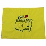 Danny Willett Signed 2016 Masters Embroidered Flag JSA ALOA