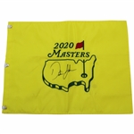 Dustin Johnson Signed 2020 Masters Embroidered Flag JSA ALOA