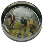 Roger Lascelles Clocks Of London Golfers Photo Paperweight